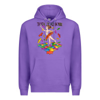 Purple totally au some Premium Hoodie - CowGirlArtShop