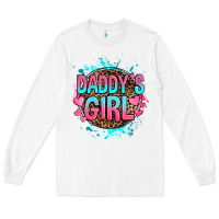 White daddy's girl Long Sleeve Tee - RanaPortraitStore
