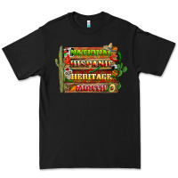 Black national hispanic heritage month with background Premium Tee - BundleAndBundleShop