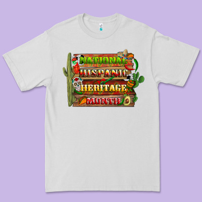 National Hispanic Heritage Month With Background Premium Tee Designed By Bundleandbundleshop