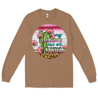 Toasted Coconut my students are on point round earring Long Sleeve Tee - BundleAndBundleShop