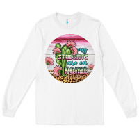 White my students are on point round earring Long Sleeve Tee - BundleAndBundleShop