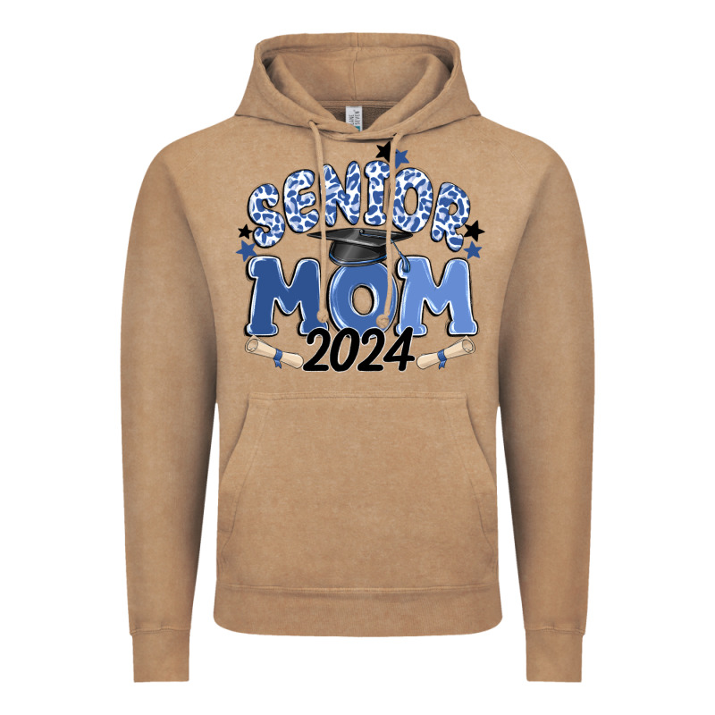 Senior Mom 2024 Vintage Hoodie by MaliasSmallBusiness | Teevron