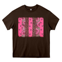 Chocolate Brown ribbon brush stoke Heavy Core Tee - JahusDesignShop
