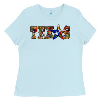 Baby Blue texas christmas Ladies Tee - JahusDesignShop
