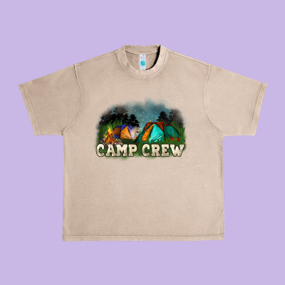 Camp Crew Urban Heavy Tee Designed By Nancycooperartshop