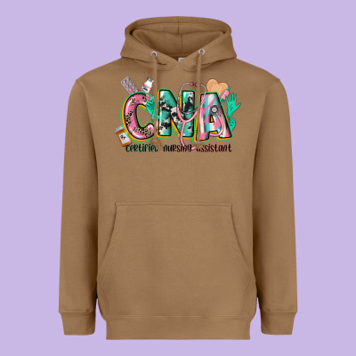 Certified Nursing Assistant Heavyweight Hoodie Designed By Cowgirlartshop