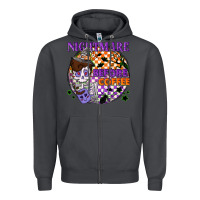 Smoke Nightmare before the coffee halloween Zipper Hoodie - NancyCooperArtShop