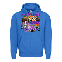 True Royal Nightmare before the coffee halloween Zipper Hoodie - NancyCooperArtShop