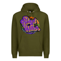 Army Green bad witch Premium Hoodie - JahusDesignShop