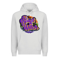 Dove Grey bad witch Premium Hoodie - JahusDesignShop