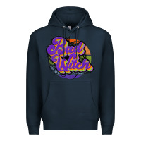 Navy bad witch Premium Hoodie - JahusDesignShop