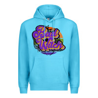 Ocean Blue bad witch Premium Hoodie - JahusDesignShop