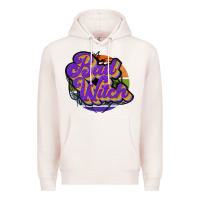 Pale Pink bad witch Premium Hoodie - JahusDesignShop