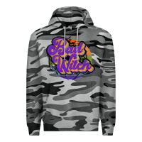 Slate Camo bad witch Premium Hoodie - JahusDesignShop
