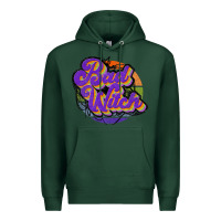 Sports Green bad witch Premium Hoodie - JahusDesignShop