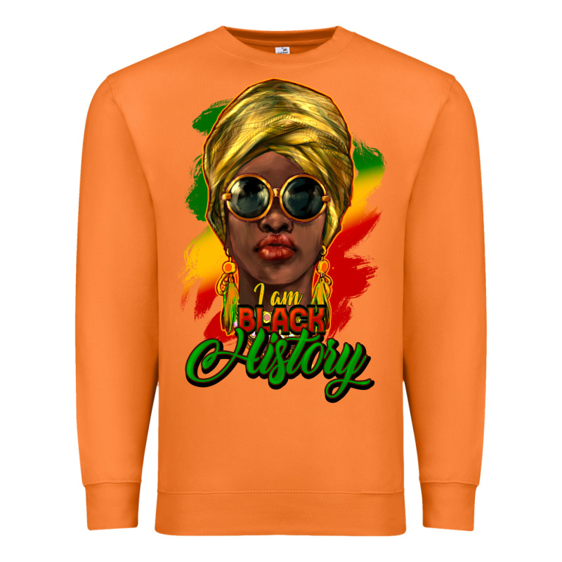 I Am Black History Premium Sweatshirt by HowdyJamesFarm | Teevron