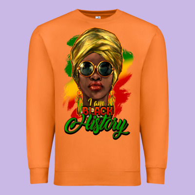 I Am Black History Premium Sweatshirt Designed By Howdyjamesfarm