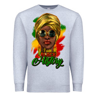 Heather Grey I am Black History Premium Sweatshirt - HowdyJamesFarm