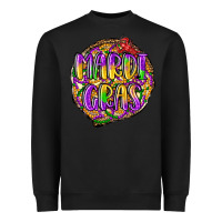 Black mardi gras Heavyweight Sweatshirt - LillyAllenDesigns