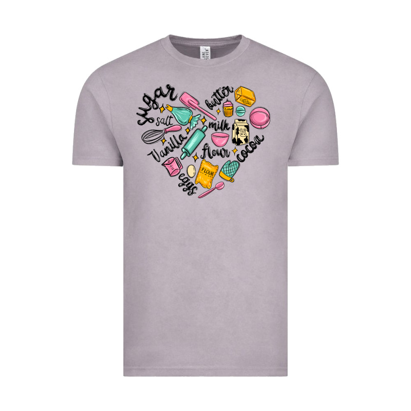 Vanilla Eggs Sugar Cocoa And Kitchen Heart Vintage Tee by MaliasSmallBusiness | Teevron