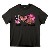 Asphalt peace love  cowgirl Heavy Core Tee - AdoDesignShop