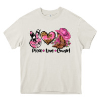 Peace Love  Cowgirl Heavy Core Tee | Teevron