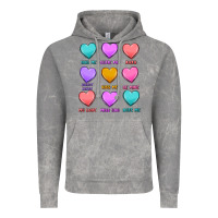 Cloud Rock valentine's day candy hearts Vintage Hoodie - MaliasSmallBusiness