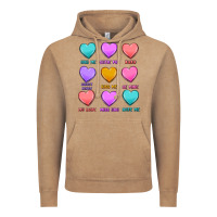 Vintage Coffee valentine's day candy hearts Vintage Hoodie - MaliasSmallBusiness