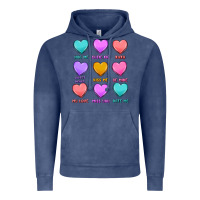 Valentine's Day Candy Hearts Vintage Hoodie | Teevron
