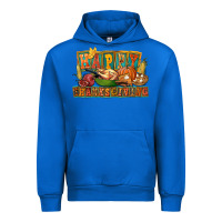 Cobalt happy thanksgiving Urban Hoodie - FaDigitalArtStudio
