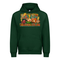 Forest Green happy thanksgiving Urban Hoodie - FaDigitalArtStudio