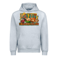 Heather Grey happy thanksgiving Urban Hoodie - FaDigitalArtStudio