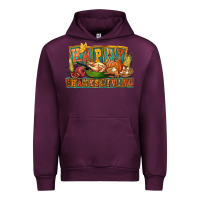 Mauve Wine happy thanksgiving Urban Hoodie - FaDigitalArtStudio
