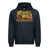 Navy happy thanksgiving Urban Hoodie - FaDigitalArtStudio