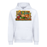 White happy thanksgiving Urban Hoodie - FaDigitalArtStudio