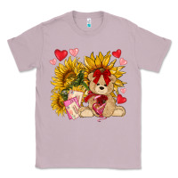 Lilac valentines day sunflowers with bear hjf Classic Tee - NancyCooperArtShop