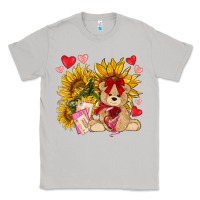 Moon Dust valentines day sunflowers with bear hjf Classic Tee - NancyCooperArtShop