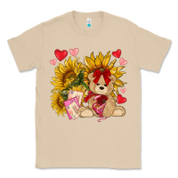 Mushroom valentines day sunflowers with bear hjf Classic Tee - NancyCooperArtShop