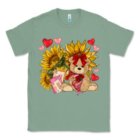 Sage valentines day sunflowers with bear hjf Classic Tee - NancyCooperArtShop