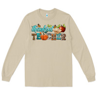 Mushroom thankful teacher Long Sleeve Tee - BundleAndBundleShop