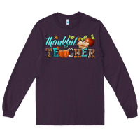 Plum thankful teacher Long Sleeve Tee - BundleAndBundleShop