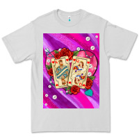 Dove Grey playing cards with pearls and glitter air Premium Tee - AdoDesignShop
