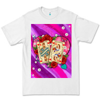 White playing cards with pearls and glitter air Premium Tee - AdoDesignShop