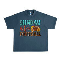 Midnight Navy sunday is for football Urban Heavy Tee - NancyCooperArtShop