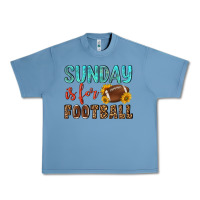Pebble Blue sunday is for football Urban Heavy Tee - NancyCooperArtShop