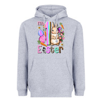 Heather Grey My first Easter Girl Easter Day Heavyweight Hoodie - HowdyJamesFarm