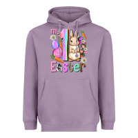 Lavender My first Easter Girl Easter Day Heavyweight Hoodie - HowdyJamesFarm