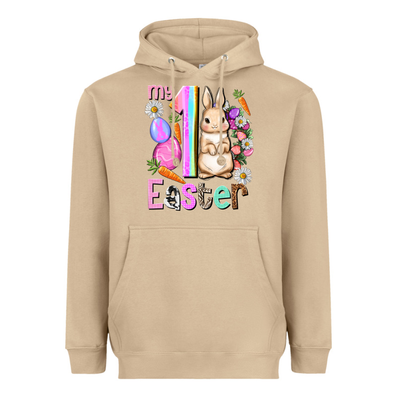 My First Easter Girl Easter Day Heavyweight Hoodie by HowdyJamesFarm | Teevron
