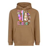 Toasted Coconut My first Easter Girl Easter Day Heavyweight Hoodie - HowdyJamesFarm